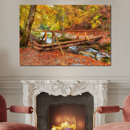 Wooden Bridge - NicheCanvas