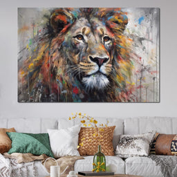 Urban Jungle: Lion - NicheCanvas