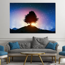 Spectacular Otherworldly Sunset - NicheCanvas