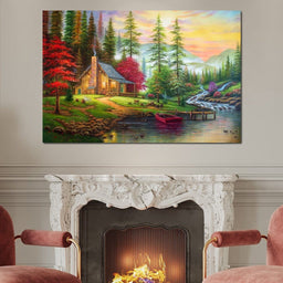 The House by the River - NicheCanvas