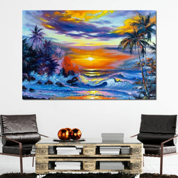 Hawaii Sunset - NicheCanvas