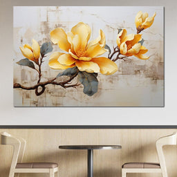 Yellow Magnolia Tree 2 - Wildrose Creations - NicheCanvas