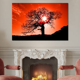 Red Dusk - NicheCanvas