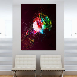 Colored Rose - Milos Karanovic - NicheCanvas