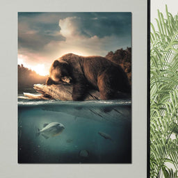 Floating Bear - Zenzdesign - NicheCanvas