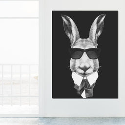 Dressed Up Rabbit - NicheCanvas