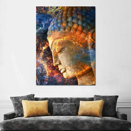 Buddha's Profile - NicheCanvas