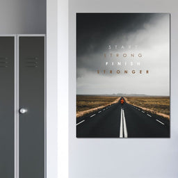 Start Strong Finish Stronger - ABConcepts - NicheCanvas