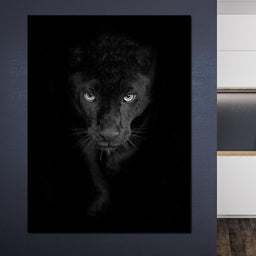Black and White Panther - NicheCanvas