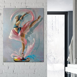 Ballet Dancer Artist Palette - NicheCanvas
