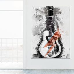 David Bowie's Guitar - Abraham Szomor - NicheCanvas