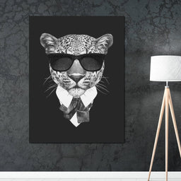 Dressed Up Leopard - NicheCanvas