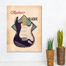 Eric Clapton's Blackie Guitar Retro - Abraham Szomor - NicheCanvas