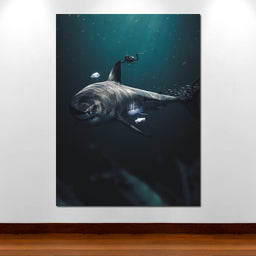Megalodon - Zenzdesign - NicheCanvas