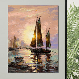 Spanish Sailing Boats - NicheCanvas