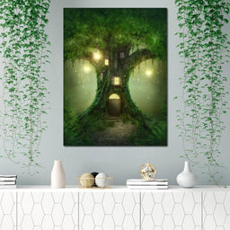 Magical Tree House - NicheCanvas