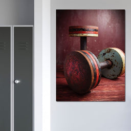 Rusty Dumbbells - NicheCanvas