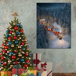 Christmas Train - NicheCanvas