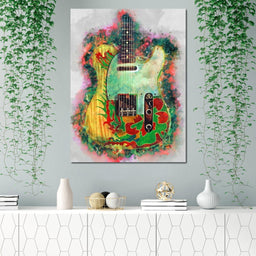 Jimmy Page's Guitar - Abraham Szomor - NicheCanvas
