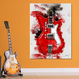 Jack White's Guitar - Abraham Szomor - NicheCanvas