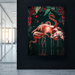 Glowing Flamingo - Zenzdesign - NicheCanvas