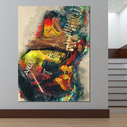 Kirk Hammett's Electric Guitar - Abraham Szomor - NicheCanvas