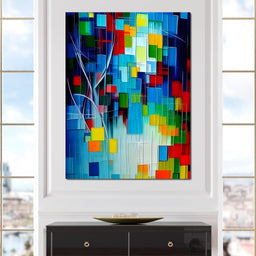 Colorful Contemporary Art 045 - Johanjjf - NicheCanvas