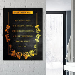 Matthew 6:33 - ABConcepts - NicheCanvas