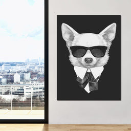 Dressed Up Chihuahua - NicheCanvas