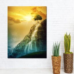Waterfall Tree - NicheCanvas