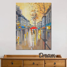 Rain in Boston - NicheCanvas