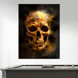 Golden Skull - NicheCanvas