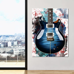 Santana's Electric Guitar - Abraham Szomor - NicheCanvas