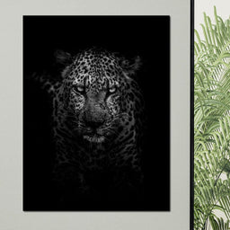 Leopard Black & White - Johanjjf - NicheCanvas