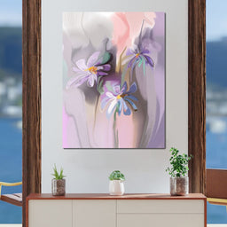 Purple Daisies - NicheCanvas