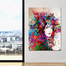 Psychedelic Portrait - NicheCanvas