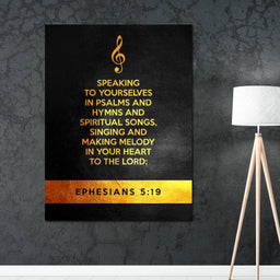 Ephesians 5:19 - ABConcepts - NicheCanvas