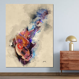 Flea's Bass Guitar - Abraham Szomor - NicheCanvas