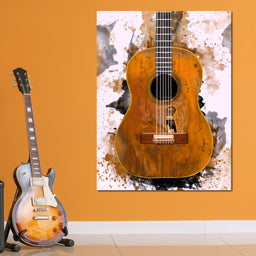 Willie Nelson's Trigger Acoustic Guitar - Abraham Szomor - NicheCanvas