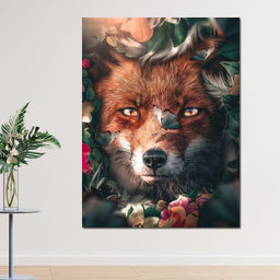 Floral Fox - Zenzdesign - NicheCanvas