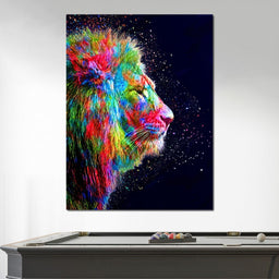 Colored Lion - Milos Karanovic - NicheCanvas