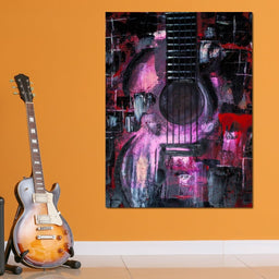 Abstract Guitar - NicheCanvas