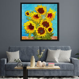 Impressionist Sunflowers - NicheCanvas