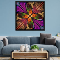 Fractal Flower in Multicolors - NicheCanvas