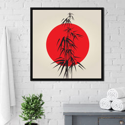 Red and Black Bamboo - NicheCanvas