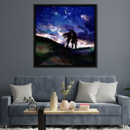 Kissing Under the Stars - NicheCanvas