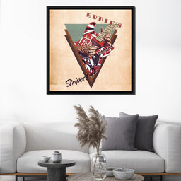 Eddie Van Halen's Guitar Retro - Abraham Szomor - NicheCanvas