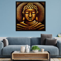 Meditating Buddha Portrait - NicheCanvas