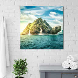 Turtle Island - Alexgraphex - NicheCanvas