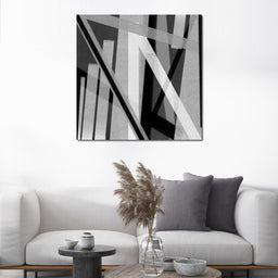 Black & White Lines v2 - Andy Brackpool - NicheCanvas